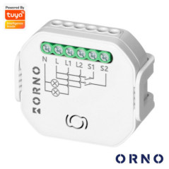 MÓDULO RELÉ 2 CANAIS 2300W 10A WIFIBT TUYA ORNO