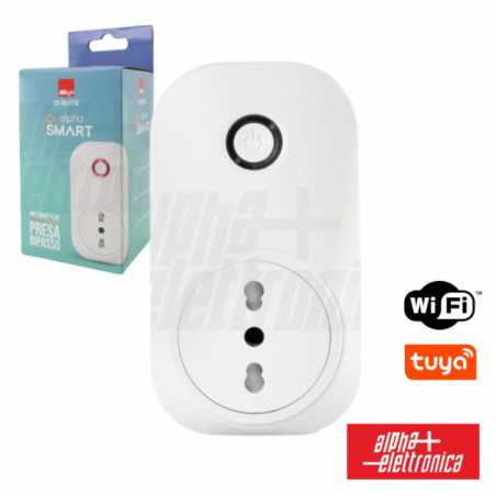 FICHA ELÉTRICA C CONTADOR ENERGIA 1X SCHUKO WIFI TUYA