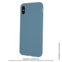 CAPA TPU ANTICHOQUE CINZA AZUL P IPHONE XS MAX