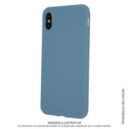 CAPA TPU ANTICHOQUE CINZA AZUL P IPHONE XS MAX