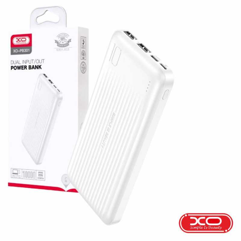 POWERBANK 10000MAH C FICHA USBCMICROUSB BRANCO XO