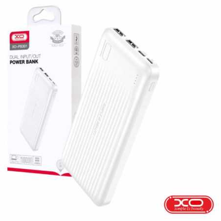 POWERBANK 10000MAH C FICHA USBCMICROUSB BRANCO XO