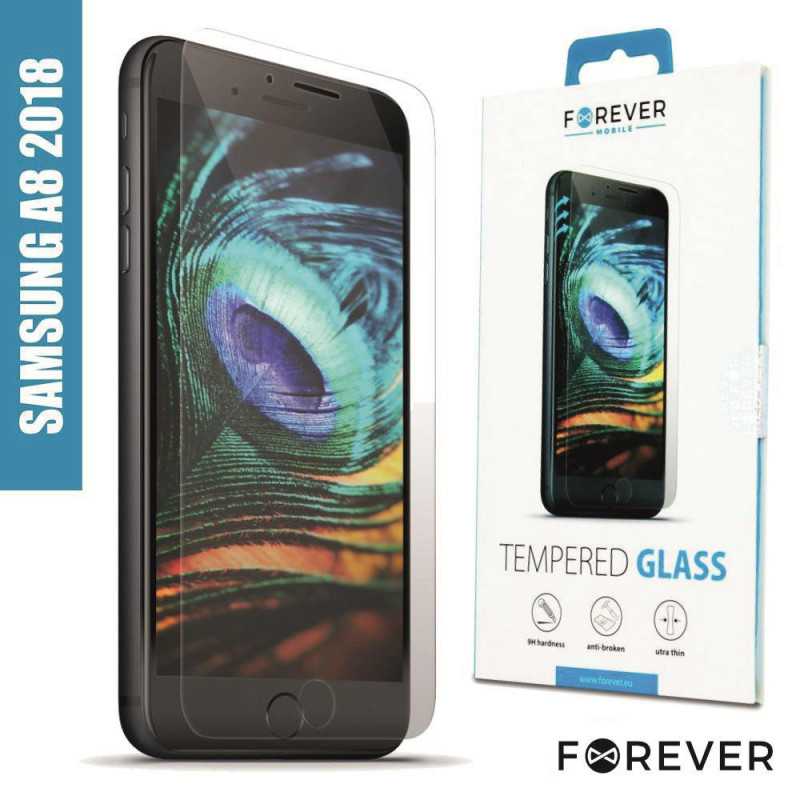 PELÍCULA VIDRO TEMPERADO P SAMSUNG A8 2018 FOREVER