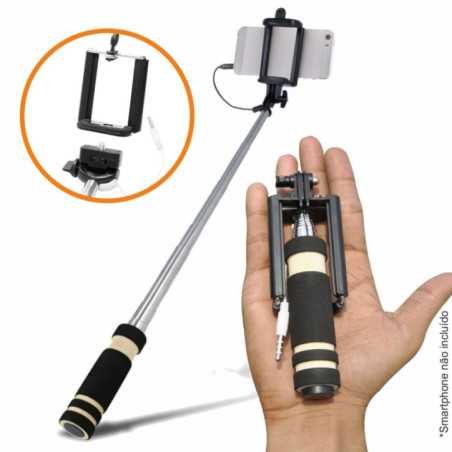 VARA TELESCÓPICA MONOPOD P SELFIES C FICHA JACK 35MM