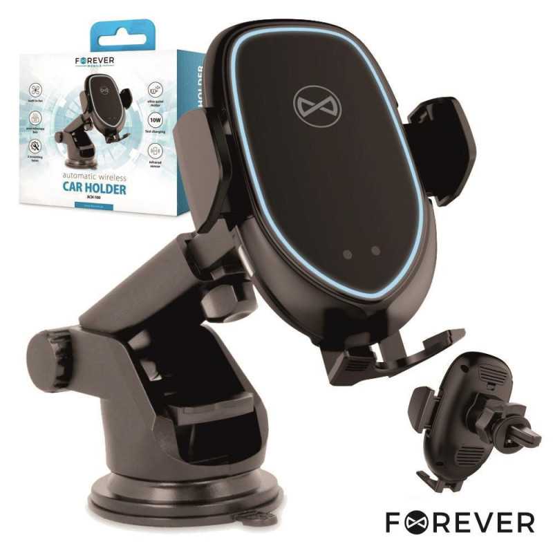 SUPORTE TELEMÓVEL C CARREGADOR INDUÇÃO QI 10W E SENSOR IR