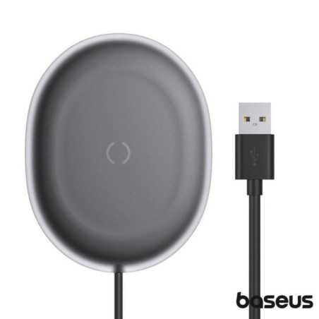 CARREGADOR POR INDUÇÃO PRETO QI 15W BASEUS