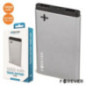 POWERBANK 10000MA C FICHA MICRO USB 2USB PRATEADO