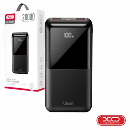 POWERBANK 20000MAH 2 USBA 1 USBC PD PRETO XO