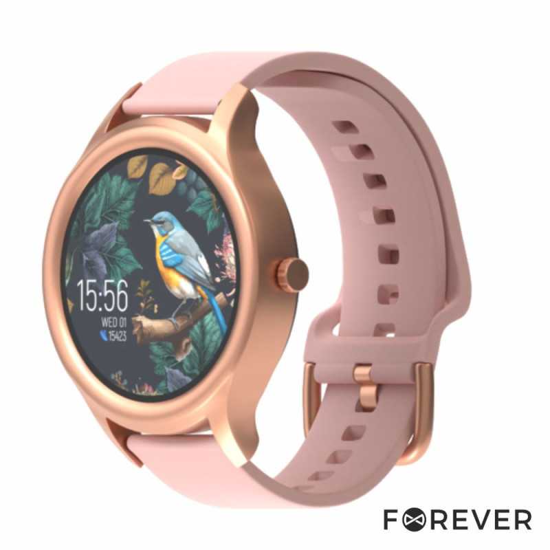 SMARTWATCH P ANDROID IOS PRETO FOREVIVE3 ROSE GOLD FOREVER