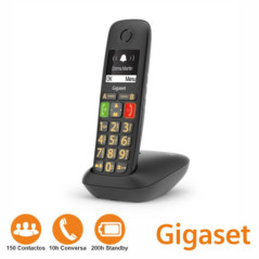 TELEFONE S FIOS E290 PRETO GIGASET