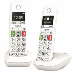 CONJUNTO 2 TELEFONES S FIOS E290 BRANCO GIGASET