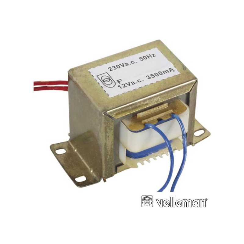 TRANSFORMADOR 42VA 1X12V VELLEMAN