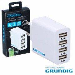 ALIMENTADOR COMUTADO 4 USB 225W BRANCO GRUNDIG