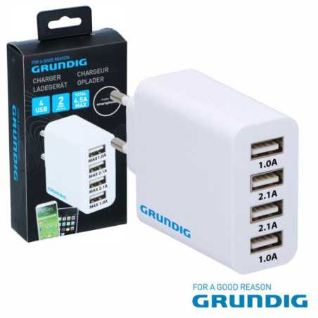 ALIMENTADOR COMUTADO 4 USB 225W BRANCO GRUNDIG