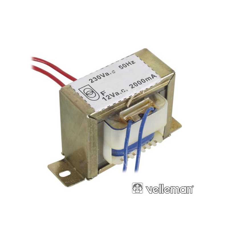 TRANSFORMADOR 24VA 1X12V VELLEMAN
