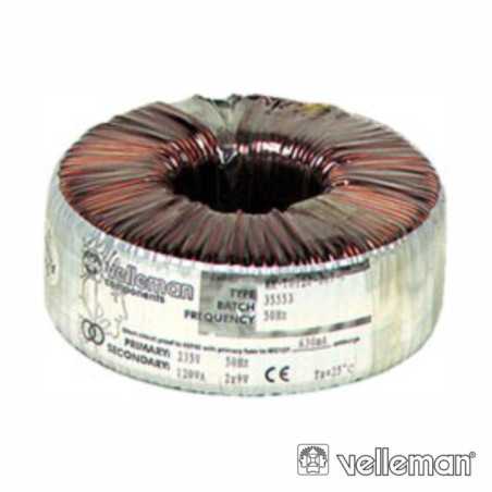 TRANSFORMADOR TOROIDAL 80VA 2X18V 2X222A