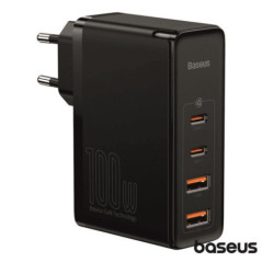 ALIMENTADOR COMUTADO 2 USBC PD 2 USBA 100W GAN2 BASEUS