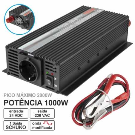 CONVERSOR 24V230V 1000W ONDA MODIFICADA
