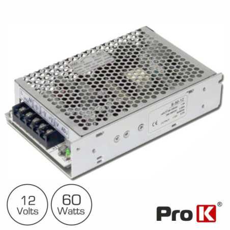 FONTE DE ALIMENTAÇÃO INDUSTRIAL 12V 60W 5A PROK