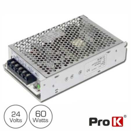 FONTE DE ALIMENTAÇÃO INDUSTRIAL 24V 60W 25A PROK