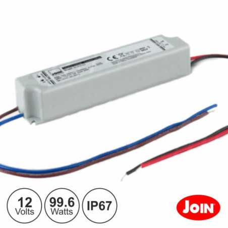 FONTE DE ALIMENTAÇÃO ESTANQUE 12V 83A 100W IP67 JOIN
