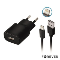 ALIMENTADOR COMUTADO CABO LIGHTNING USB TIPO A FOREVER