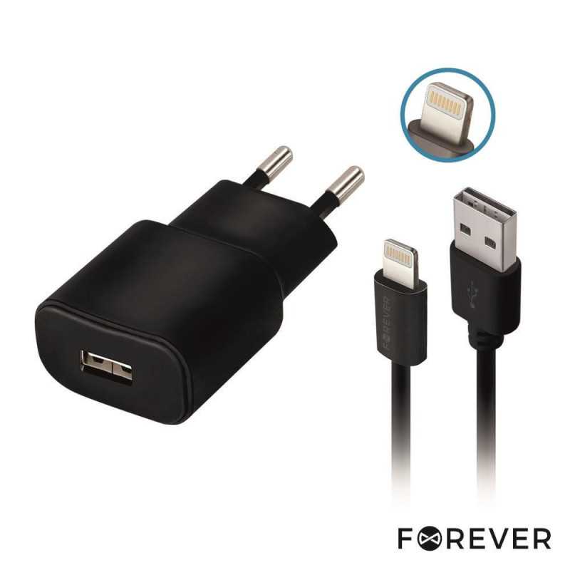 ALIMENTADOR COMUTADO CABO LIGHTNING USB TIPO A FOREVER