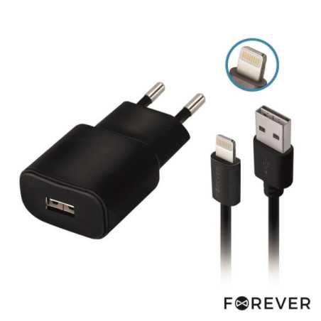ALIMENTADOR COMUTADO CABO LIGHTNING USB TIPO A FOREVER