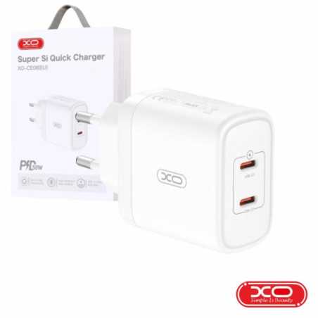 ALIMENTADOR 2 USBC PD 50W BRANCO XO