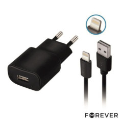 ALIMENTADOR COMUTADO CABO USB LIGHTNING TIPO A FOREVER