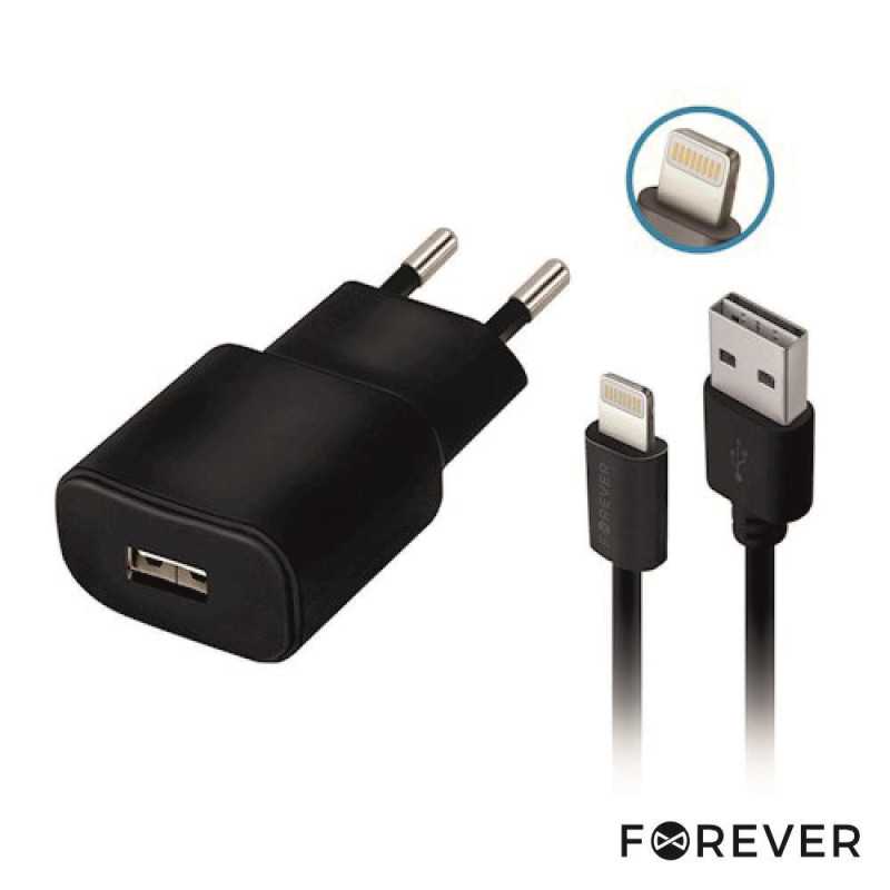 ALIMENTADOR COMUTADO CABO USB LIGHTNING TIPO A FOREVER