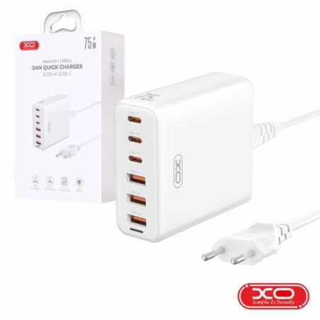 ALIMENTADOR 3X USBA 3X USBC PD 75W GAN XO