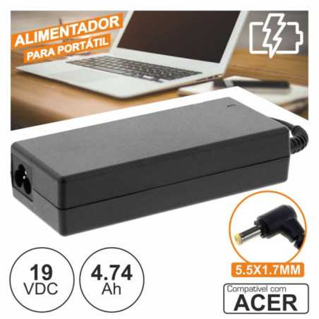 ALIMENTADOR P ACER 19V 374A 90W 55X17MM