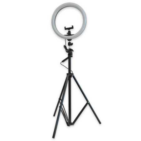 CANDEEIRO DE ESTÚDIO FOTOGRÁFICO 24W C TRIPÉ EXTENSIVEL