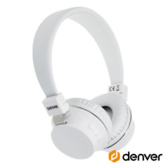 AUSCULTADORES BLUETOOTH S FIOS BRANCO DENVER