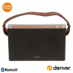 COLUNA BLUETOOTH PORTÁTIL 10W USBBAT PRETO DENVER