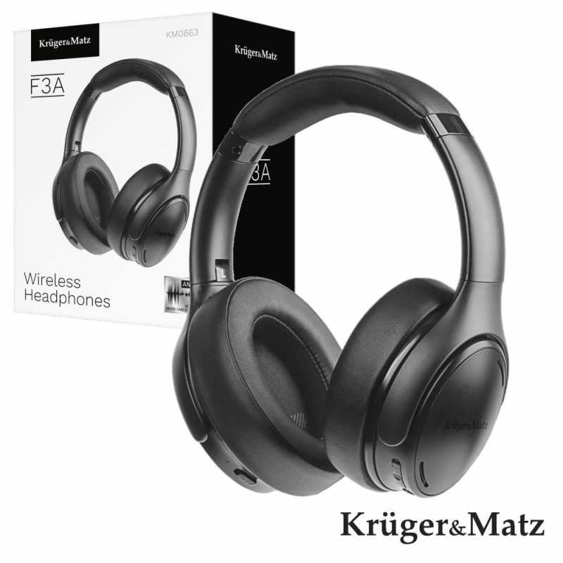 AUSCULTADORES BLUETOOTH S FIOS C MIC ANC F3A KRUGERMATZ