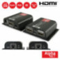 RECEPTOR E TRANSMISSOR HDMI VIA RJ45 CAT6 POE LOOP EDID 50M