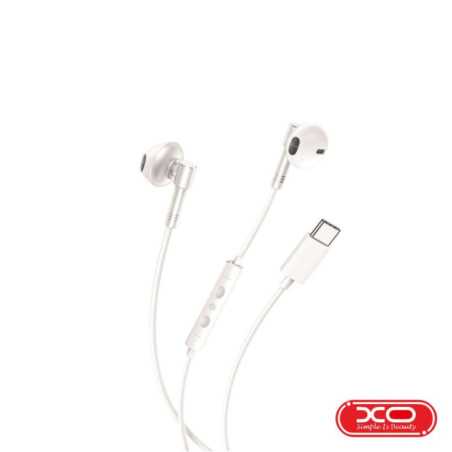 AUSCULTADORES STEREO C FIOS E MICROFONE IPX5 BRANCO XO