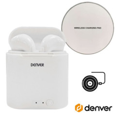 AURICULARES BLUETOOTH 50 C MIC DOCK CARREGAMENTO QI DENVER