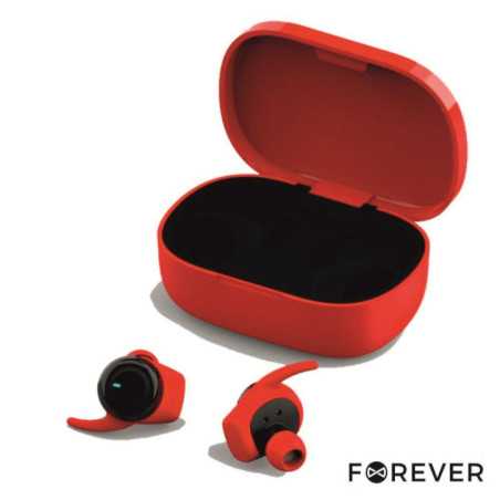 AUSCULTADORES BLUETOOTH V50 MIC VERMELHO FOREVER