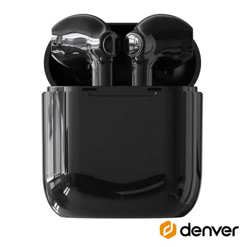 AURICULARES EARBUDS TWS BLUETOOTH V50 PRETO DENVER