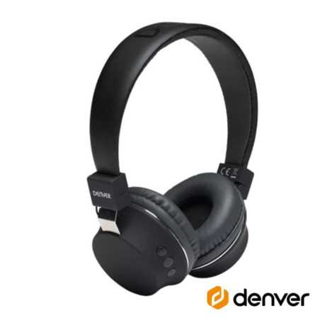 AUSCULTADORES BLUETOOTH S FIOS PRETO DENVER