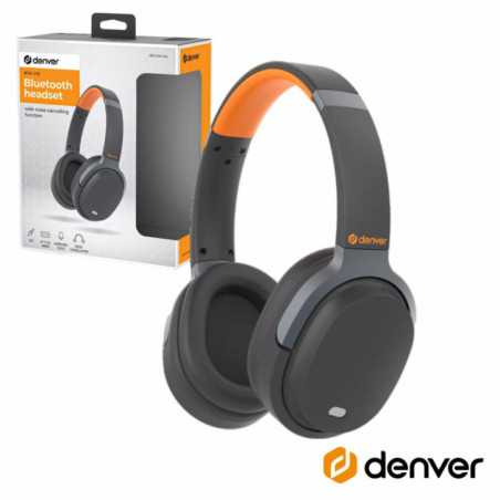 AUSCULTADORES BLUETOOTH S FIOS PRATEADOS DENVER