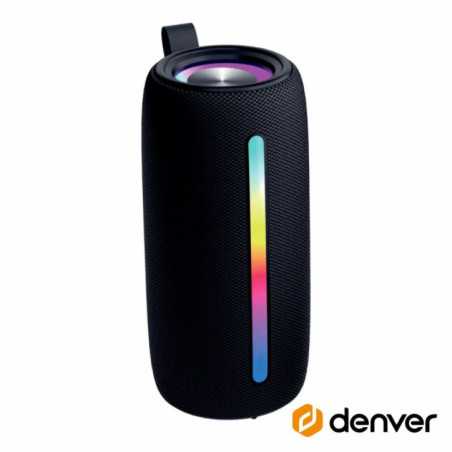 COLUNA BLUETOOTH PORTÁTIL RGB TWSBATSDMP3USB DENVER
