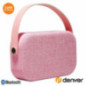 COLUNA BLUETOOTH PORTÁTIL 2X3W MALA USBAUXBAT ROSA DENVER