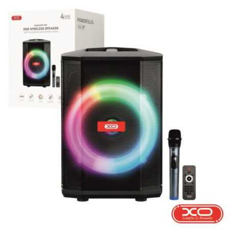 COLUNA AMPLIFICADA USBMICROSDLED RGBBTFMAUX TWS XO