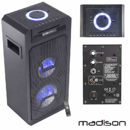 COLUNA AMPLIFICADA 350W LEDS CDUSBBT C COMANDO MADISON