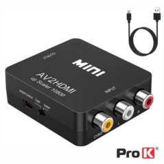 CONVERSOR SINAL COMPOSTO ÁUDIO HDMI PROK