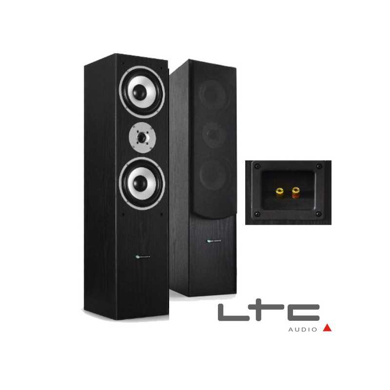 CONJUNTO 2 COLUNAS 3 VIAS HIFI BASS REFLEX 500W LTC